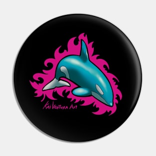 Awesome Orca Design Color Variant C Pin