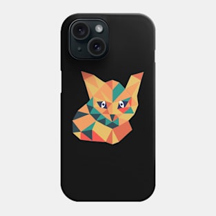 Geometric cat Phone Case