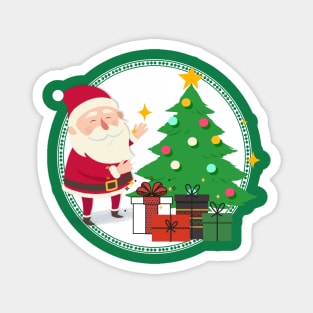 Funny Santa Claus Christmas Eve Magnet