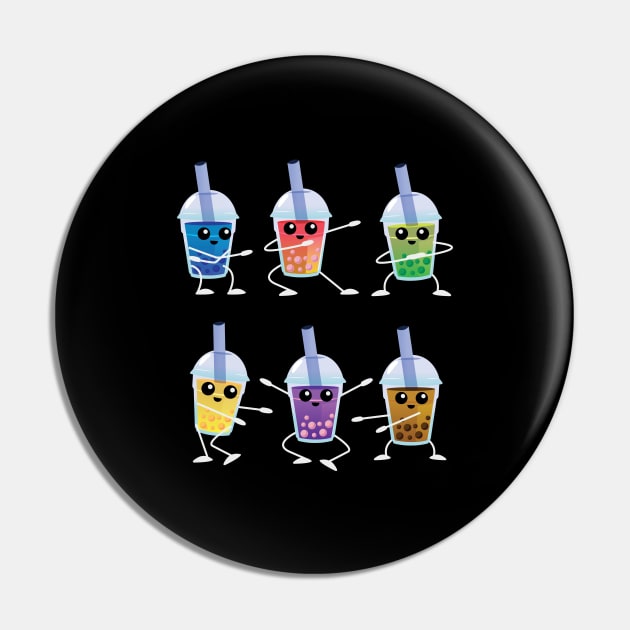 Dabbing Boba Teas Bubble Milk Tea Gift for Boba Tea Lovers Pin by Riffize