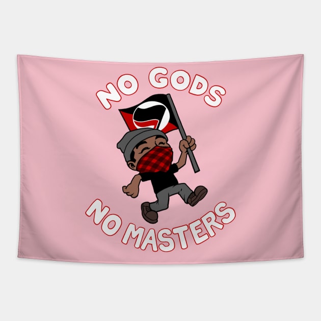 No Gods No Masters Tapestry by DSTRBO