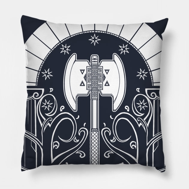 Axe of Moria Pillow by njonestees