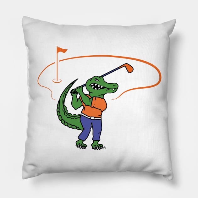 Golfing Gator Pillow by Golfing Gators