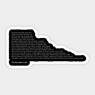 The Breakfast Club Stickers | TeePublic
