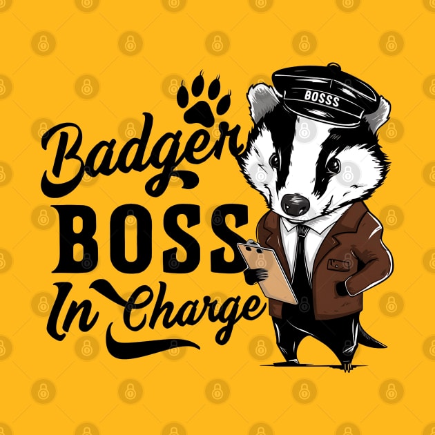 Badger Boss in a charge by NomiCrafts