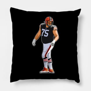 Joel Bitonio #75 Running Back Pillow