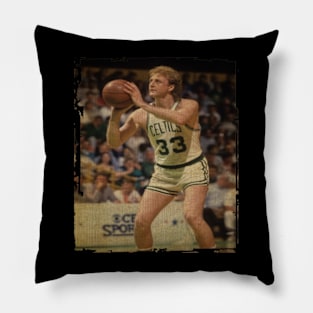 Larry Bird Celtics Vintage Pillow