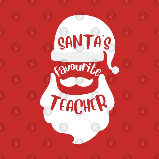 Santa's Favourite Teacher - Christmas Hat by littleprints