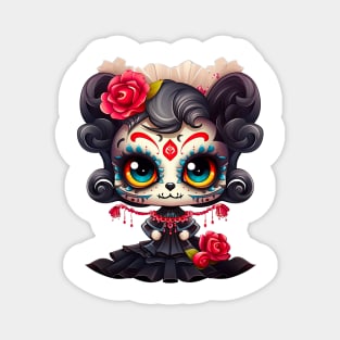 Dia de los Muertos Cat #4 Magnet