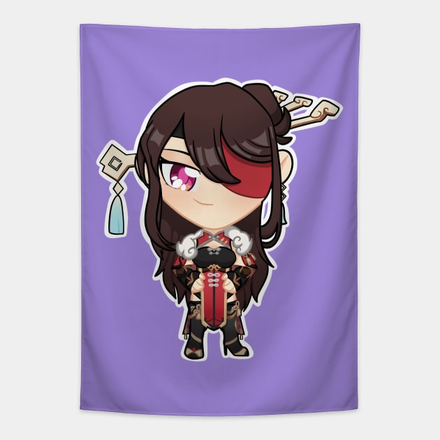 Beidou chibi Tapestry by dragonlord19