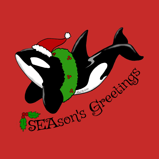 Season's Greetings Killer Whale by HonuHoney