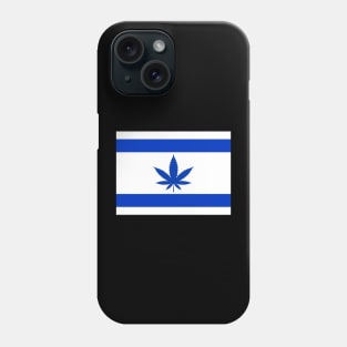 Israeli weed flag Phone Case