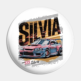 Silvia S15 Vintage Car Pin