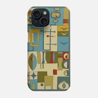 Mid Century Modern All Over Print Phone Case