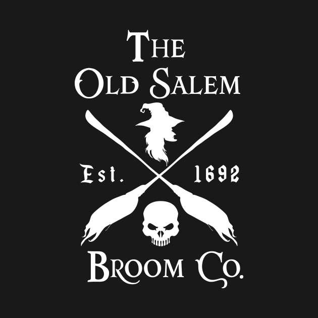 The Old Salem Broom Co Est 1962 Sign Halloween by CMDesign