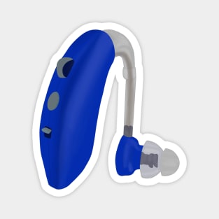 A Blue Hearing Aid Magnet