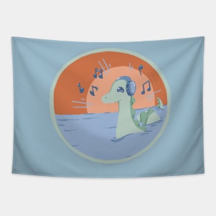 Modern Cryptids: Nessie Headphones Tapestry