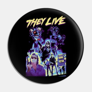 Vintage Bootleg They Live Pin