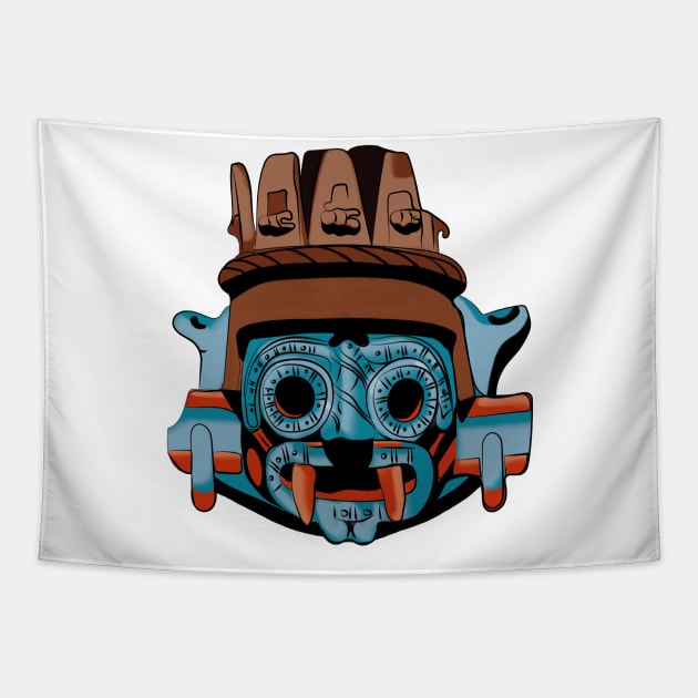 TLALOC Tapestry by JÊNMAY