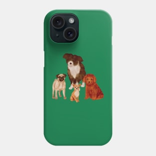 Dog Watercolor Painting Phone Case