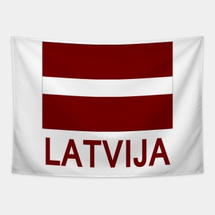 The Pride of Latvia - Latvian Flag and Language Tapestry