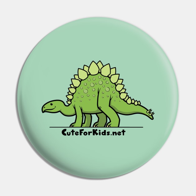 CuteForKids - Stegosaurus - Branded Pin by VirtualSG