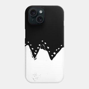 white crown in the black Phone Case