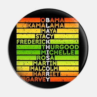 Black History Month Awareness Proud African American Pin