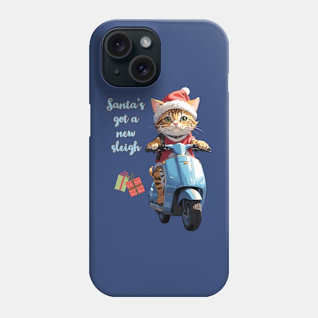 Santa Cat has got a new sleigh Phone Case by BrisaArtPrints