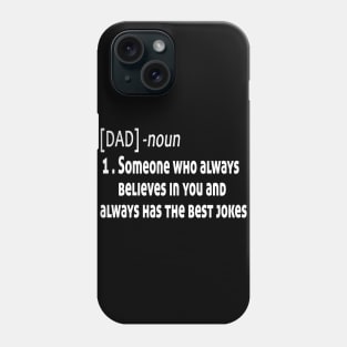 Mens Dad Noun Funny Definition Gift for Dad Father's Day Phone Case