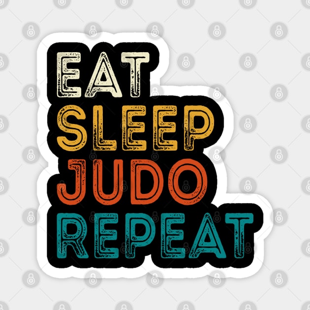 Eat Sleep Judo Repeat Magnet by DragonTees