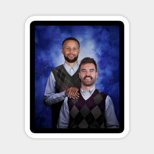 Pat Spencer & Steph Curry Basketball Step Brothers Magnet
