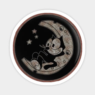 Felix The Cat At The Moon Magnet