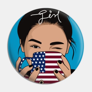 American girl Pin