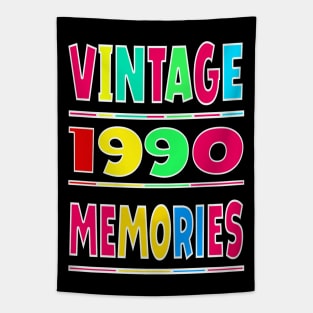 Vintage 1990 Memories Tapestry