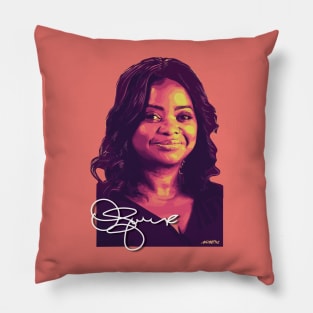 Octavia Spencer Signed Portrait Pillow