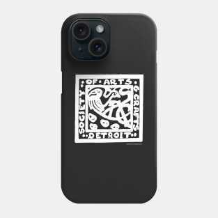 Detroit Society of Arts and Crafts Logo - White Phone Case