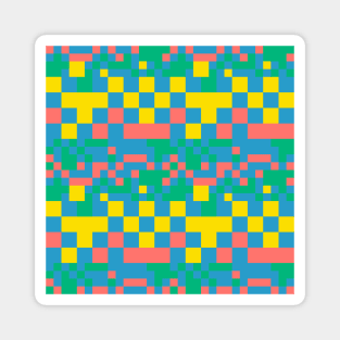 Pixel squares Magnet