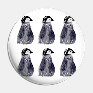 6 baby penguins Pin