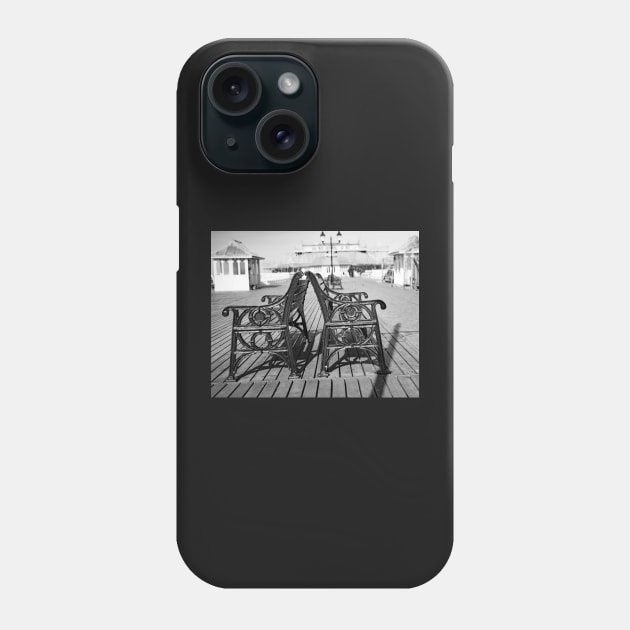 Bench seating on Cromer pier Phone Case by yackers1