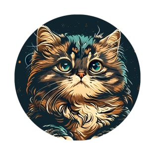 Artistic cat face T-Shirt