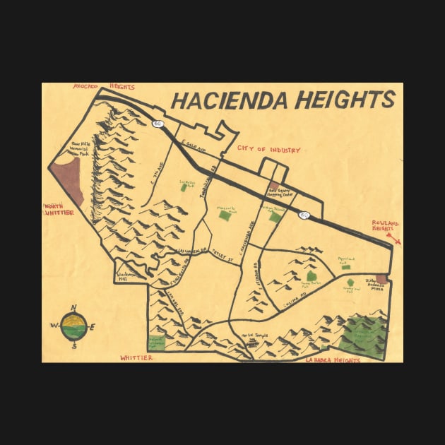 Hacienda Heights by PendersleighAndSonsCartography