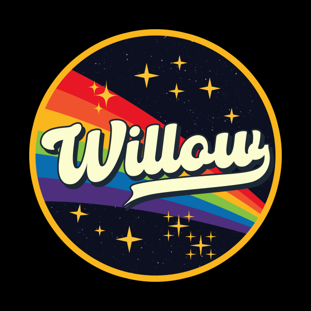 Willow // Rainbow In Space Vintage Style by LMW Art