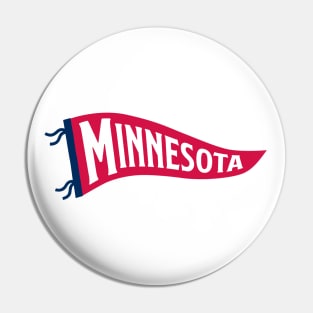 Minnesota Pennant - White Pin