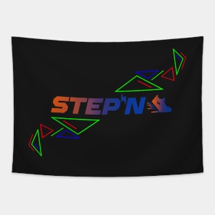 STEPN Logo Fan Art - Move to Earn | Trending Crypto | Green Metaverse | Green Satoshi Token Tapestry