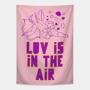 love is in the air cupid Tapestry