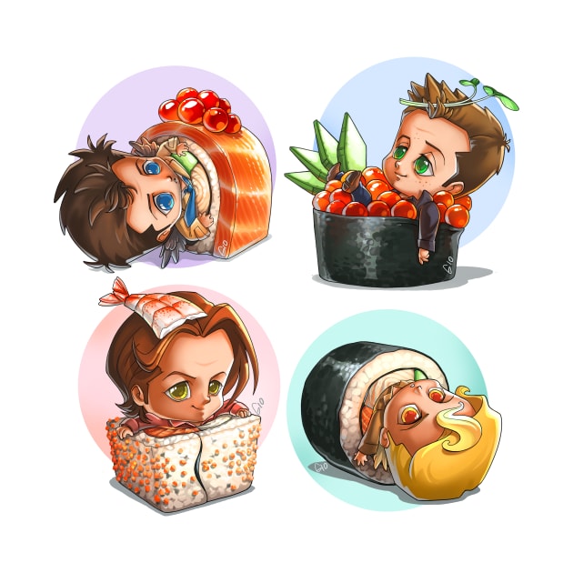 Team Free Will 2.0 Sushis by GioGui