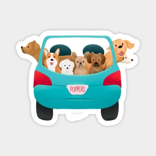 Pup Car Magnet