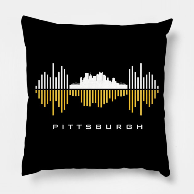 Pittsburgh Soundwave Pillow by blackcheetah