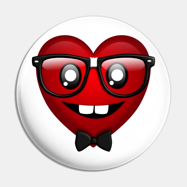 My Nerdy Heart Pin by PnJ